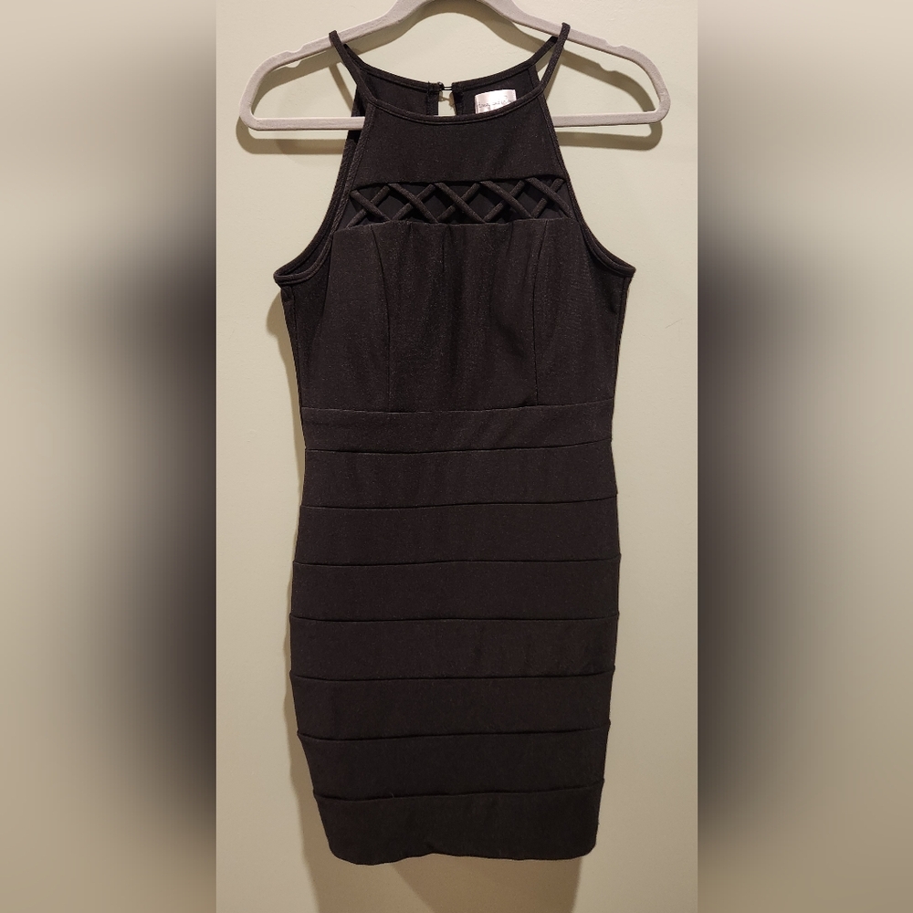 Honey and Rosie Red Sleeveless Sheath Mini Dress